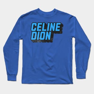 Celine Under Blue Long Sleeve T-Shirt